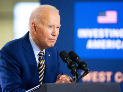 President Joe Biden speaks about his economic plan at the Flex LTD manufacturing plant on July 6, 2023, in West Columbia, South Carolina.