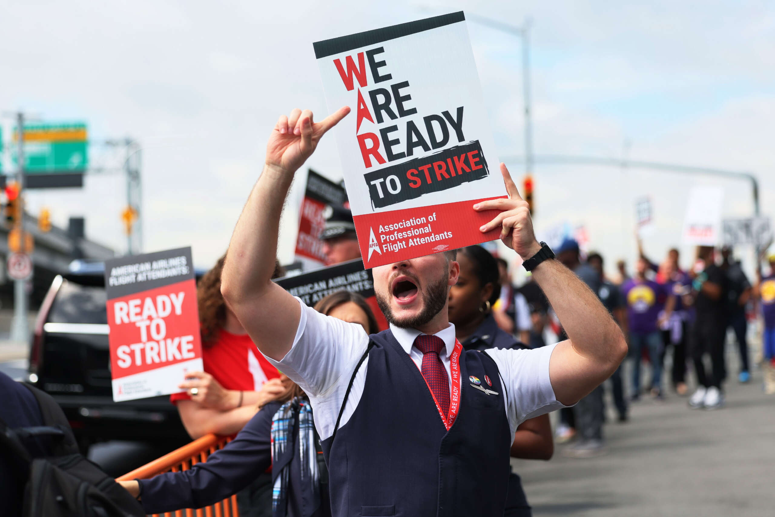 American Airlines flight attendants vote 'yes' on strike authorization