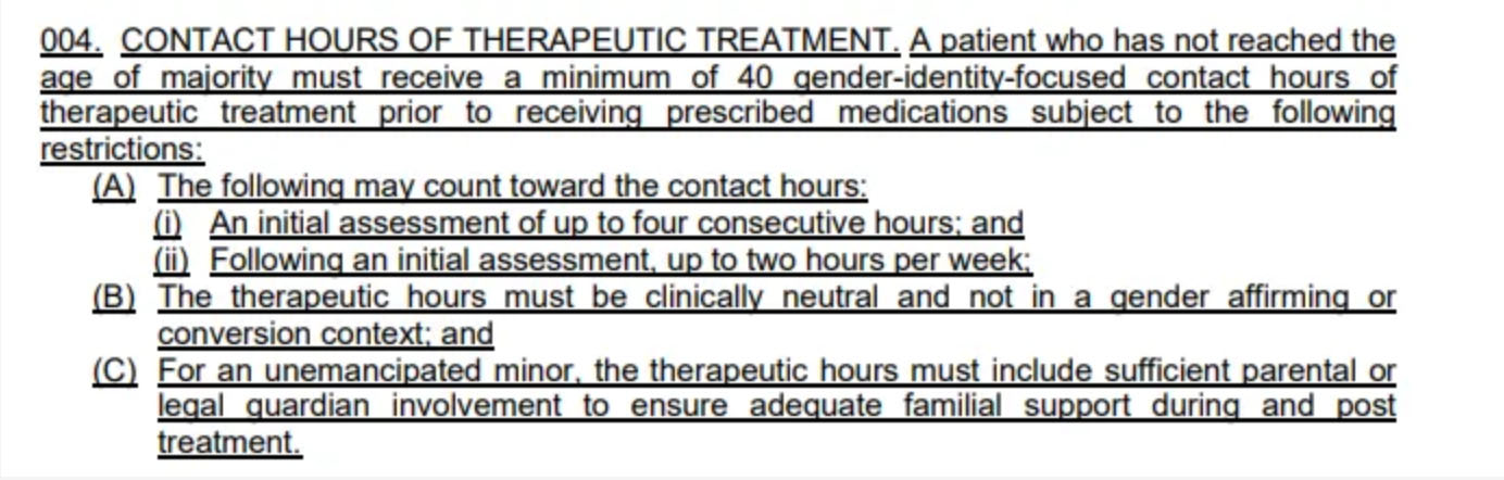 Section 4 - 40 contact hours in a “non-affirming” context