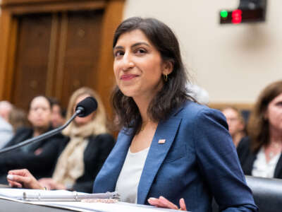 FTC Chairwoman Lina Khan prepares to testify during a House Judiciary Committee hearing in Rayburn Building on Thursday, July 13, 2023.