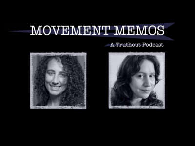 Movement Memos - A Truthout Podcast - Banner image featuring guest Andrea J. Ritchie and host Kelly Hayes.