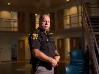 Cumberland County Sheriff Kevin Joyce poses for a portrait at the county jail in Portland, Maine, on July 12, 2018.