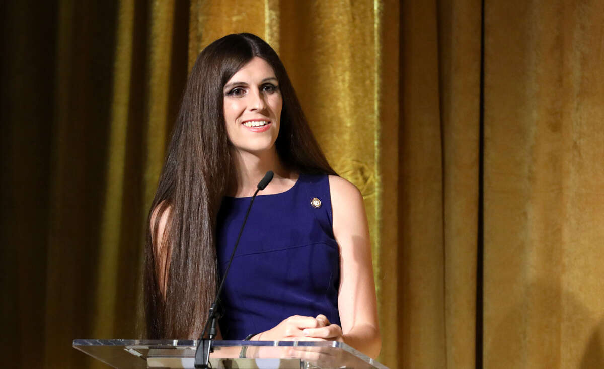 Danica Roem speaks onstage during TLC's Give A Little Awards 2019 on October 2, 2019, in New York City.