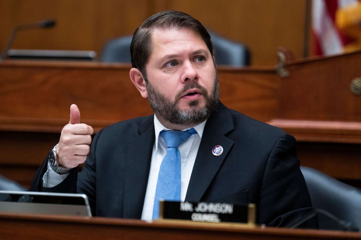 Chairman Ruben Gallego conducts the House Armed Services Subcommittee on Intelligence and Special Operations markup of the National Defense Authorization Act for Fiscal Year 2023, in Rayburn Building on June 9, 2022.
