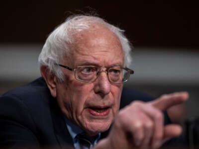 Sen. Bernie Sanders speaks during a Senate Committee on Health, Education, Labor and Pensions hearing in Washington, D.C., on March 29, 2023.