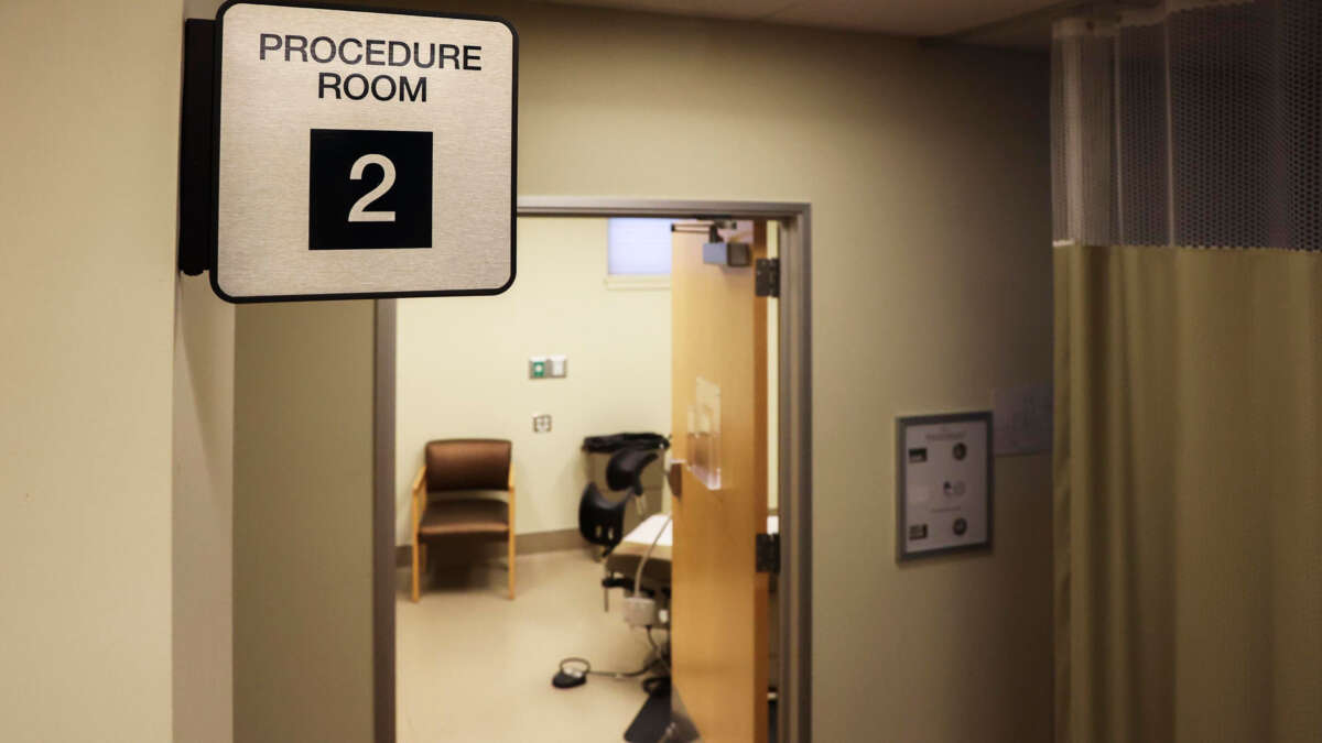 A procedure room is pictured at Planned Parenthood in Meridian, one of the few clinics in Idaho that offer abortions, on December 14, 2021.