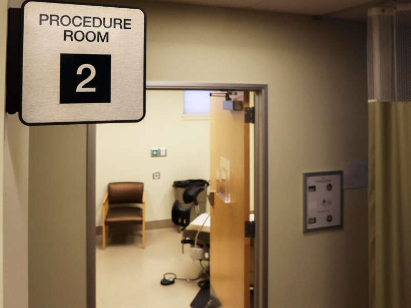 A procedure room is pictured at Planned Parenthood in Meridian, one of the few clinics in Idaho that offer abortions, on December 14, 2021.