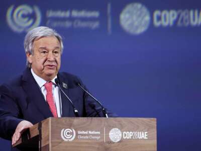 António Guterres speaks at COP 28