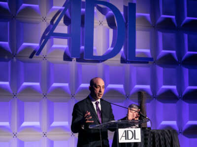 Anti-Defamation League (ADL) CEO and National Director Jonathan Greenblatt speaks at the ADL Shana Amy Glass National Leadership Summit at the Grand Hyatt hotel in Washington, D.C., on May 6, 2018.