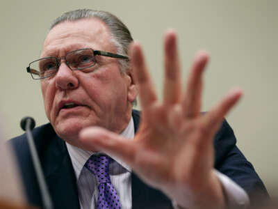 Chairman of the Board of the Institute for the Study of War, Retired Army Gen. Jack Keane, testifies during a joint hearing on Capitol Hill in Washington, D.C., on July 15, 2014.