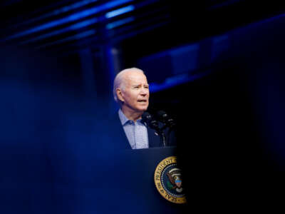 President Joe Biden speaks about Bidenomics at CS Wind on November 29, 2023, in Pueblo, Colorado.