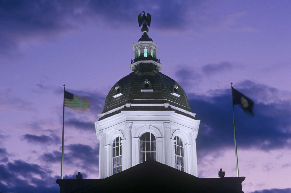 The New Hampshire state capitol is pictured in Concord, New Hampshire.