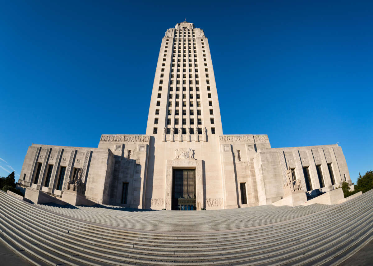 The Louisiana State Capitol is pictured in Baton Rouge, Louisiana.