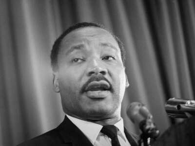 Dr. Martin Luther King Jr. is pictured speaking in September, 1967.