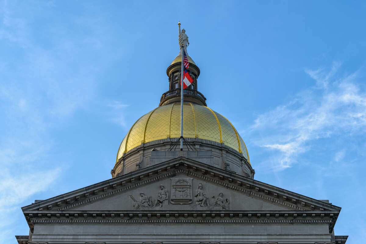The Georgia State Capitol is pictured in Atlanta, Georgia.