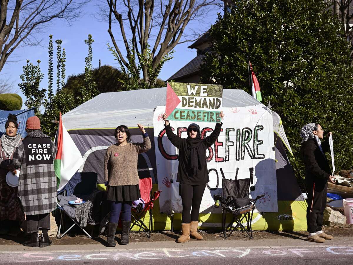 Activists Are Bringing the Call for a Gaza Ceasefire to Blinken’s Doorstep