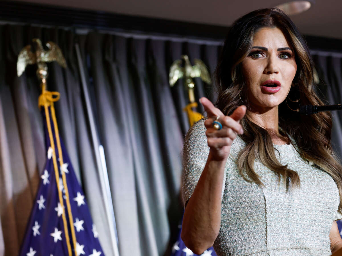 Kristi Noem Warns of “War” If Biden Federalizes National Guard in TX Dispute