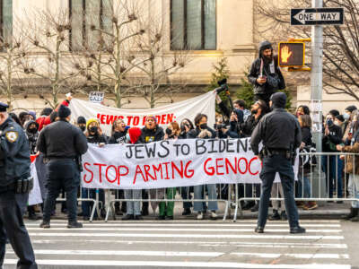 Hundreds of Jewish demonstrators gathered in New York City on Wednesday, February 7, 2024, to protest against the United States' continued funding of Israel's war on Gaza and to call for a permanent ceasefire.