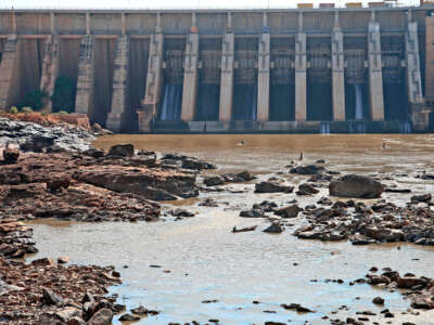 A picture shows the Roseires Dam on the Blue Nile river at al-Damazin in southeastern Sudan, on November 27, 2020.