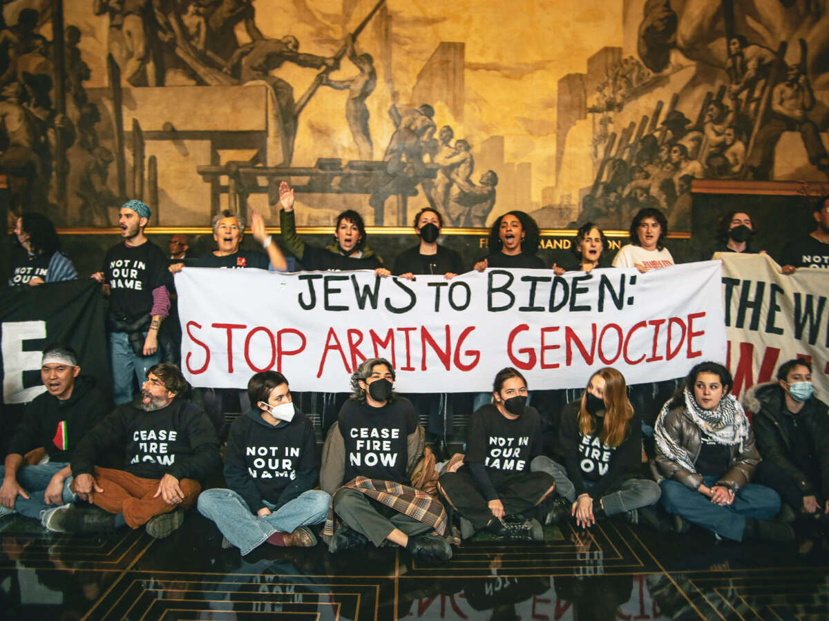 Jewish Voice for Peace Protest at 30 Rock Precedes Biden’s “Late Night” Appearance