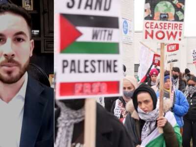 Palestinian Solidarity Protesters Rallied at Biden Campaign Event in Michigan