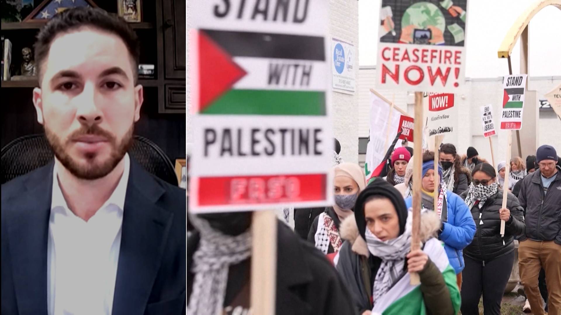 Palestinian Solidarity Protesters Rallied at Biden Campaign Event in ...