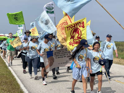 Farmworkers and allies march 50 miles over 5 days in 2023 to demand Wendy’s, Kroger, and Publix join the FFP.