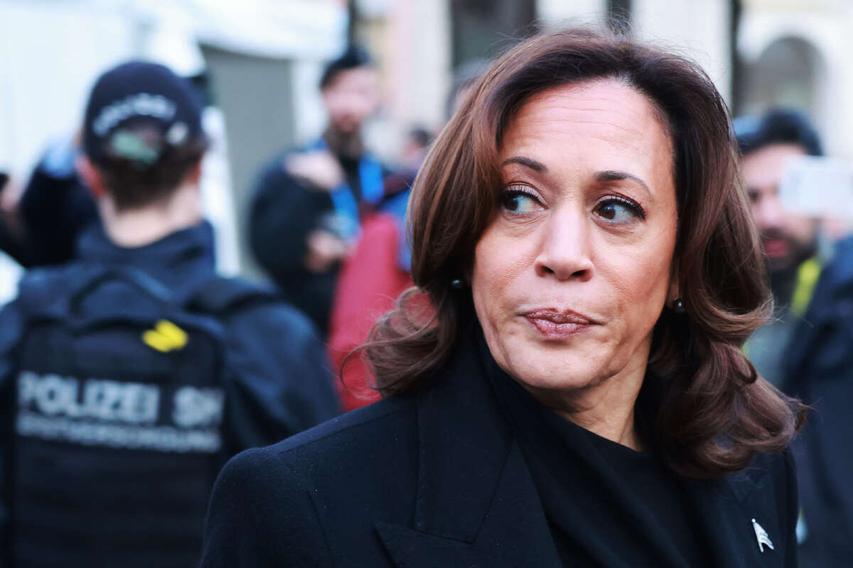Vice President Kamala Harris is seen attending the 2024 Munich Security Conference on February 16, 2024, in Munich, Germany.