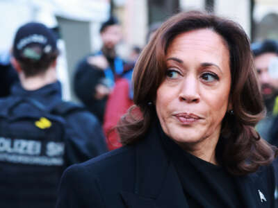 Vice President Kamala Harris is seen attending the 2024 Munich Security Conference on February 16, 2024, in Munich, Germany.