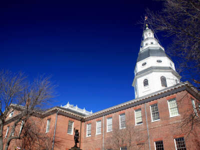 The Maryland Statehouse is pictured in Annapolis, Maryland.