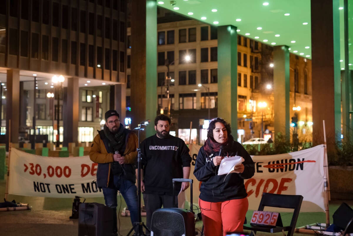 A broad coalition came together for a 24-hour vigil on March 7 in Chicago, where the names of Palestinians killed since October 7 were continuously read.