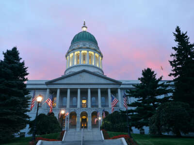 The Maine State House is pictured in Augusta, Maine.