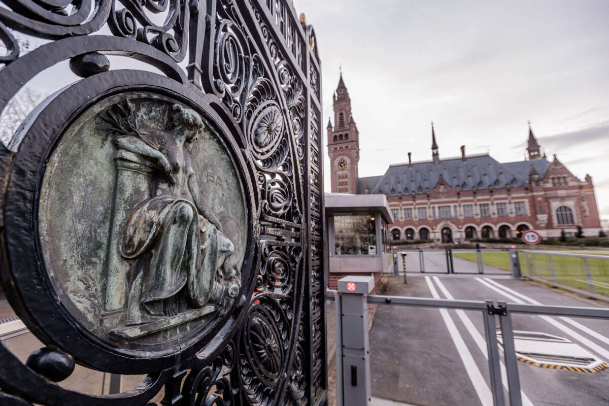 The Peace Palace building of the International Court of Justice in the Hague is pictured on March 12, 2024.