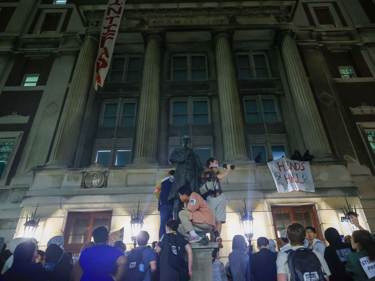Pro-Palestine Protesters Occupy University Hall After Columbia Refuses to Divest