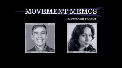 Banner image for Movement Memos, a Truthout Podcast, with guest Lewis Raven Wallace and host Kelly Hayes