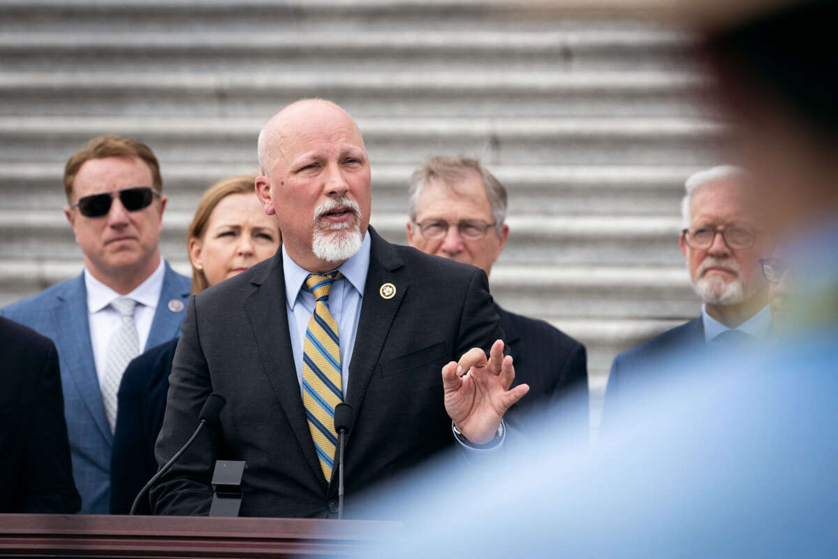 Rep. Chip Roy speaks during a press conference in Washington, D.C., on May 8, 2024.