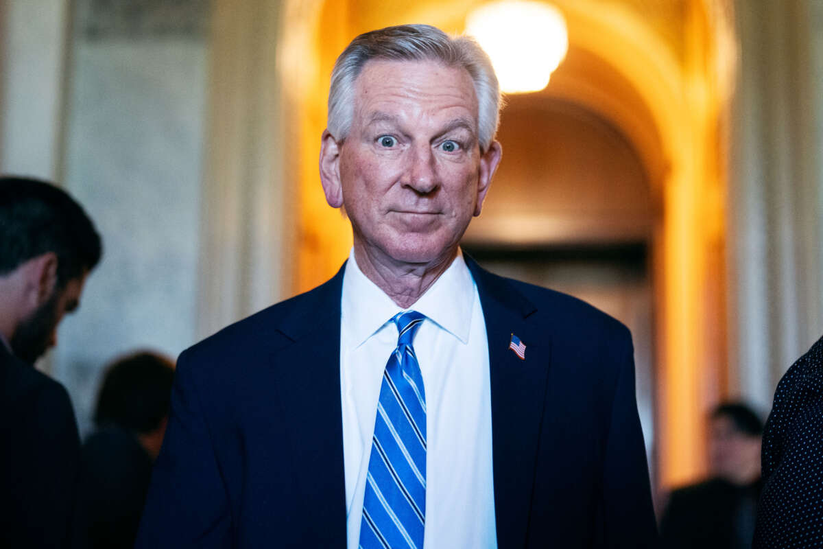 Sen. Tommy Tuberville is seen in the U.S. Capitol on April 23, 2024.