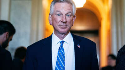 Sen. Tommy Tuberville is seen in the U.S. Capitol on April 23, 2024.