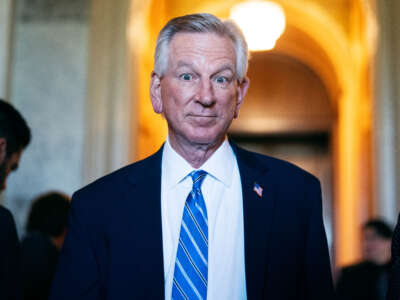 Sen. Tommy Tuberville is seen in the U.S. Capitol on April 23, 2024.