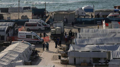 Relocation process for the field hospital, established by the U.S.-based International Medical Association, continues as the hospital has ceased its activities due to the ongoing Israeli attacks on the surroundings in Rafah, Gaza, on June 2, 2024.