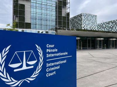 A general view of the International Criminal Court building in The Hague, Netherlands, on April 30, 2024.