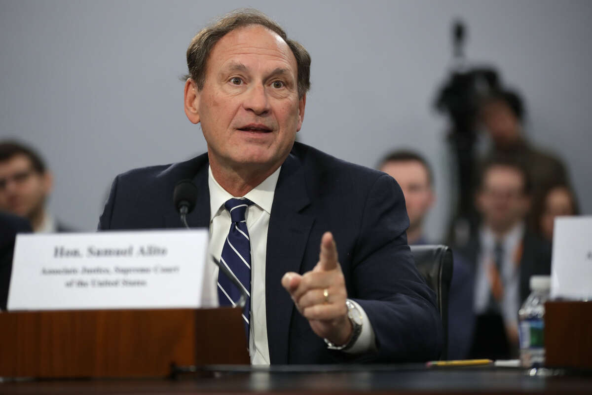 Supreme Court Associate Justice Samuel Alito testifies about the court's budget during a hearing of the House Appropriations Committee's Financial Services and General Government Subcommittee March 7, 2019, in Washington, D.C.