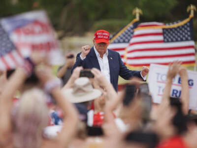 Former President Donald Trump attends a rally June 9, 2024, in Las Vegas, Nevada.