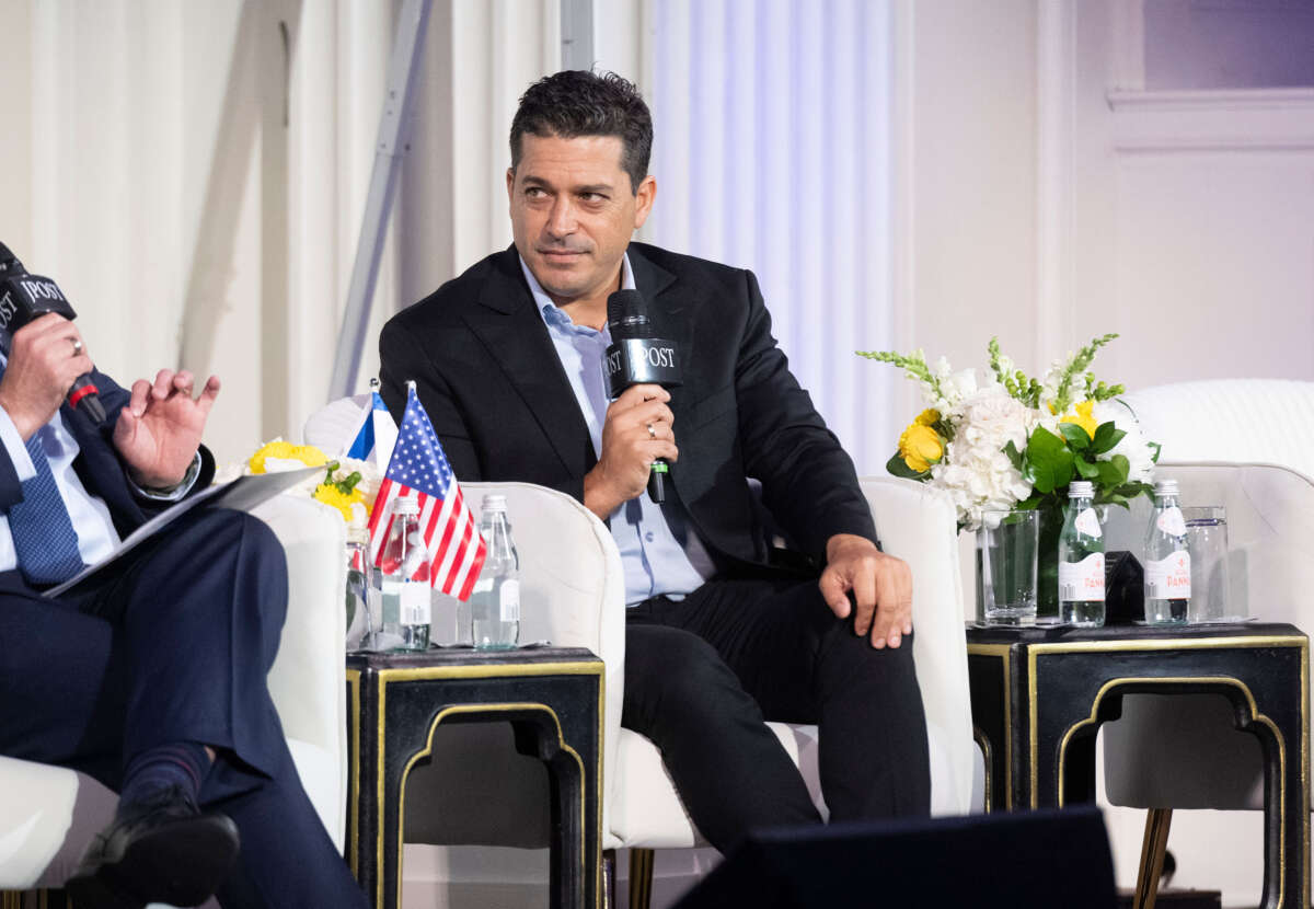Minister of Diaspora Affairs of Israel Amichai Chikli speaks during The Jerusalem Post New York conference on June 3, 2024, in New York City.