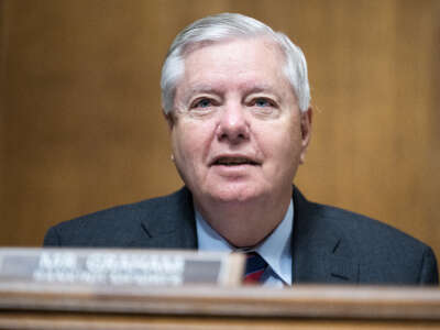 Sen. Lindsey Graham speaks during a Senate Judiciary Committee meeting on May 21, 2024, in Washington, D.C.