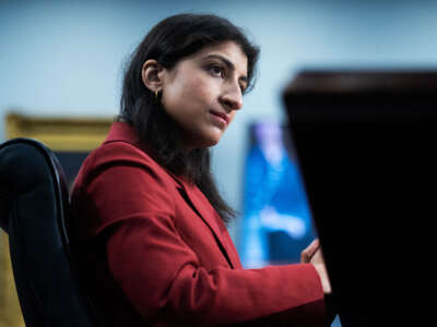 FTC Chairwoman Lina Khan testifies during a House Appropriations Subcommittee on Financial Services and General Government hearing in Rayburn Building on May 15, 2024.