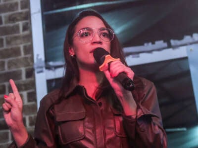 Rep. Alexandria Ocasio-Cortez attends an event in New York on March 23, 2024.