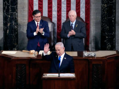 Benjamin Netanyahu speaks to congress