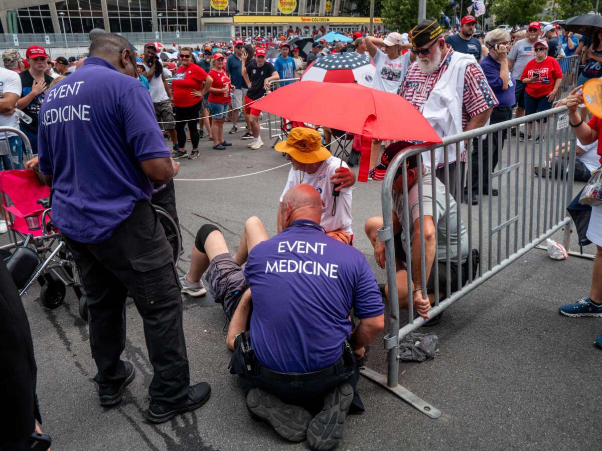 Dozens of Trump Backers Required Medical Attention Due to Heat at NC Rally