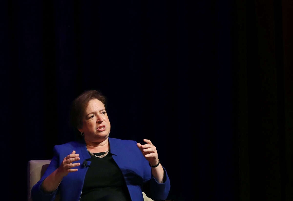 Supreme Court Associate Justice Elena Kagan participates in a discussion at the George Washington University Law School, September 13, 2016, in Washington, D.C.